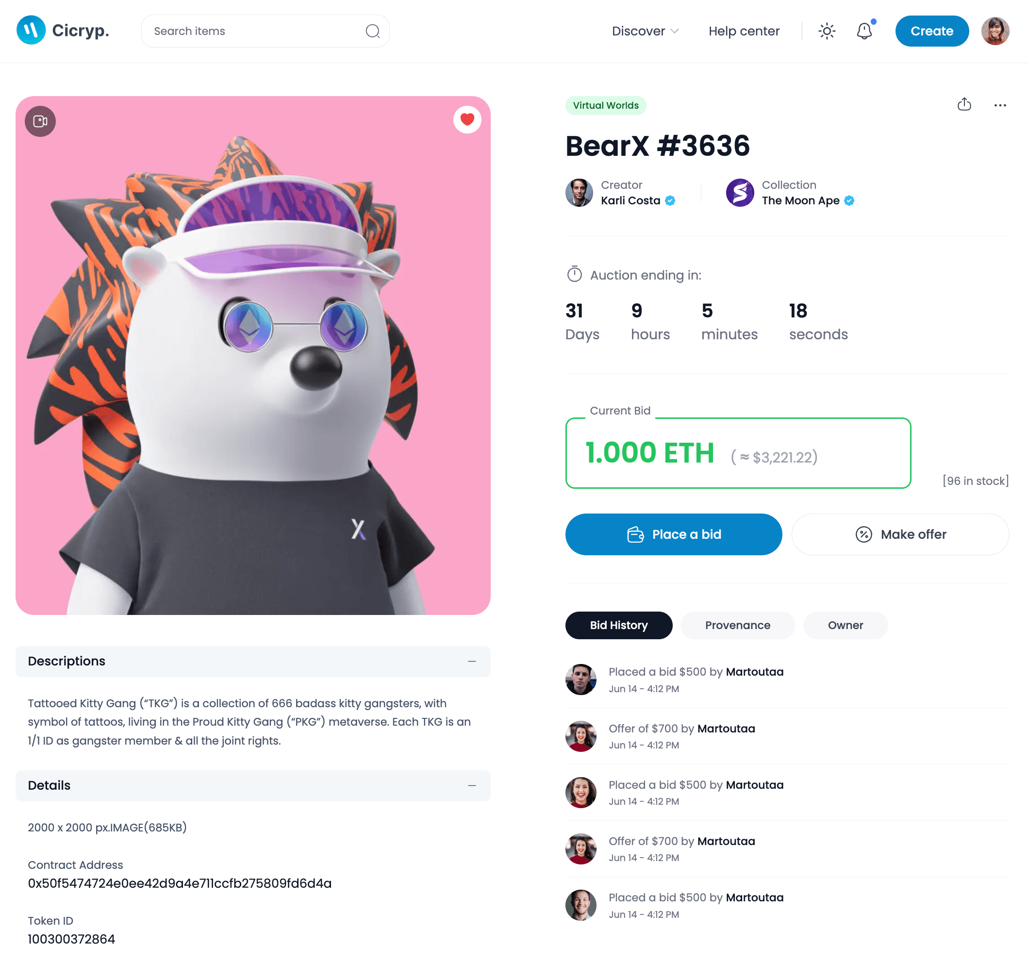 Ciscryp - NFT Marketplace NextJs React Template