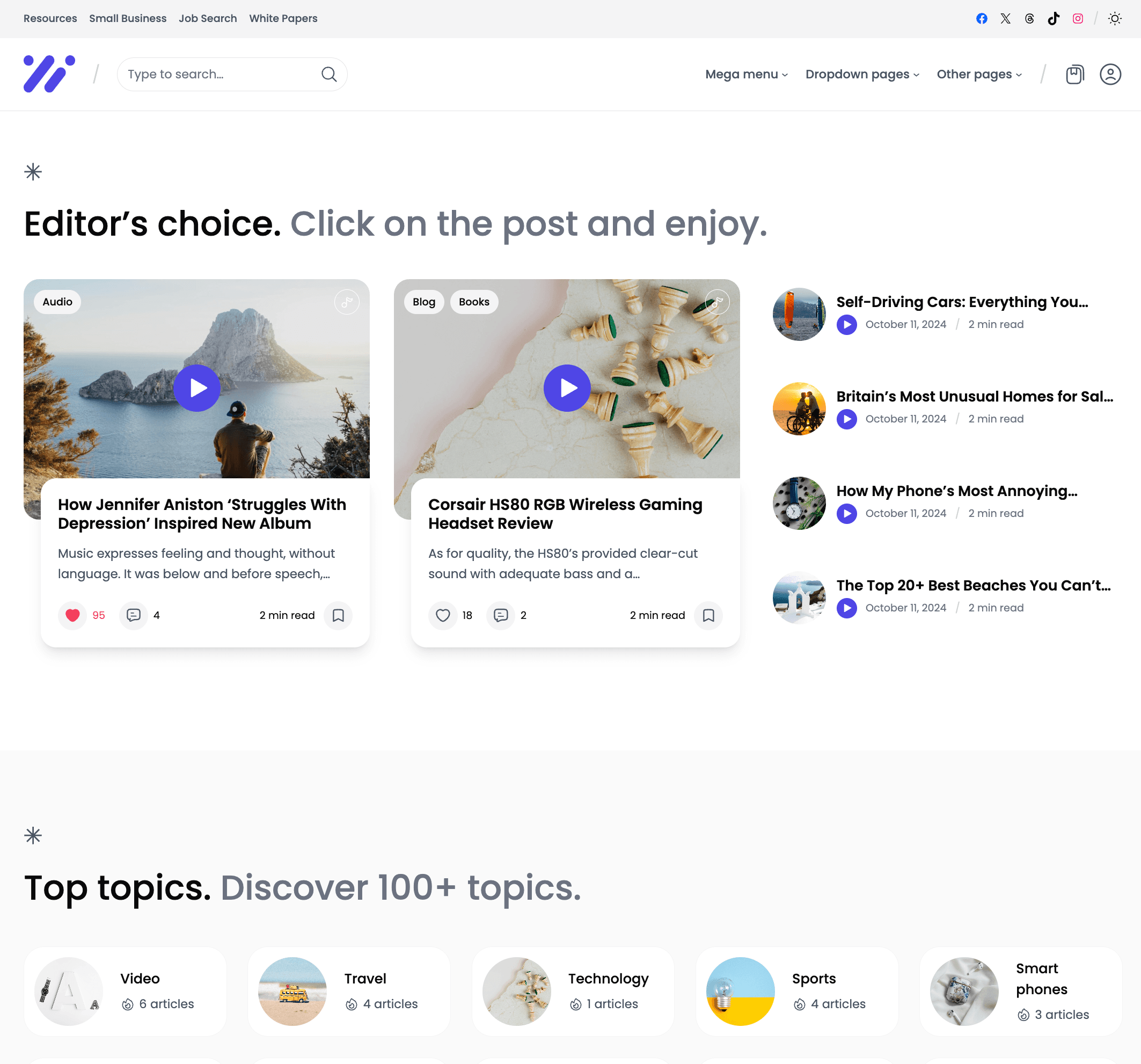 Ncmaz - News Magazine Full Site Editing WordPress Block Theme